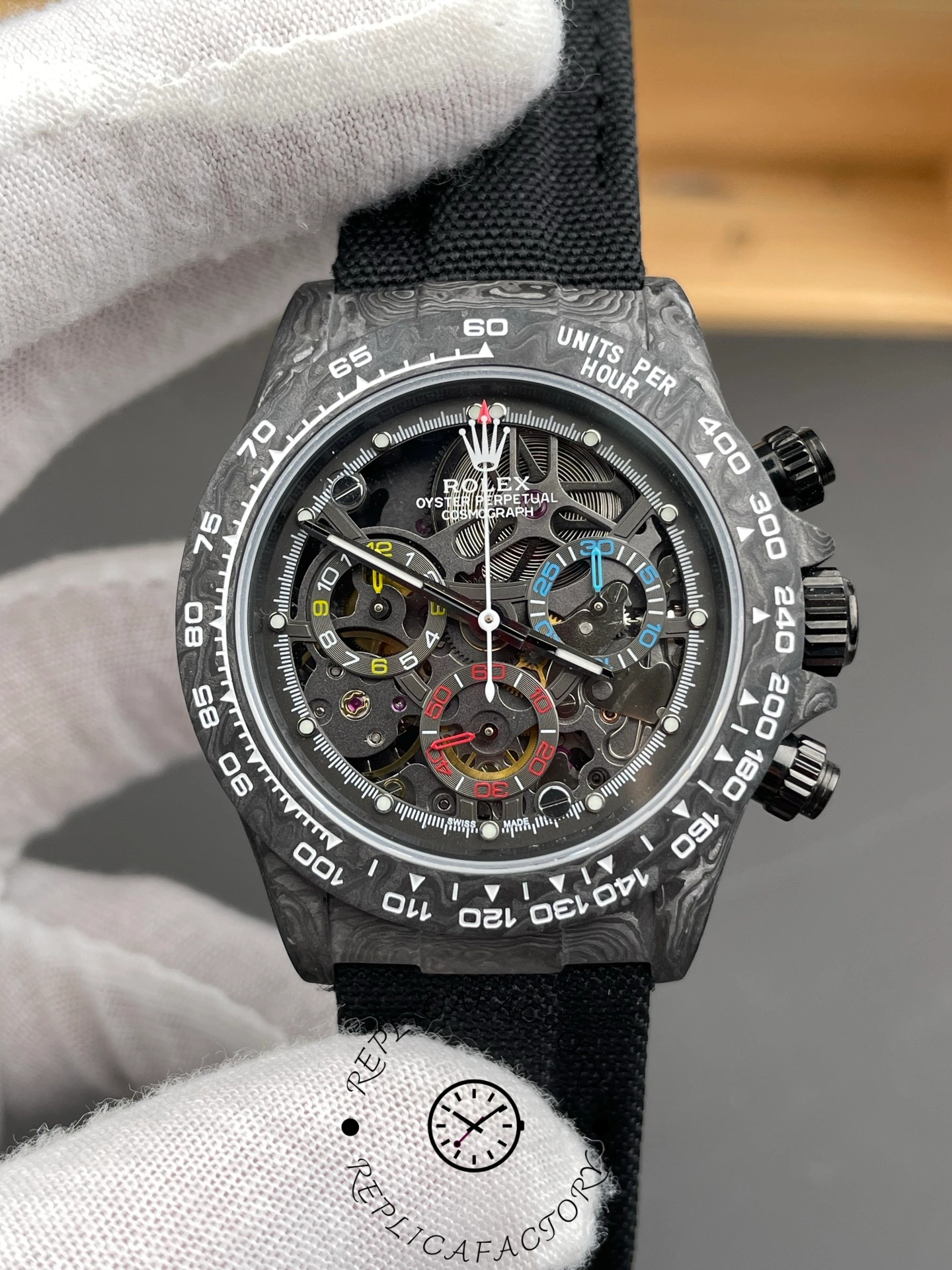 Rolex Daytona 4130 DiW Skeleton Carbon Edition 40mm