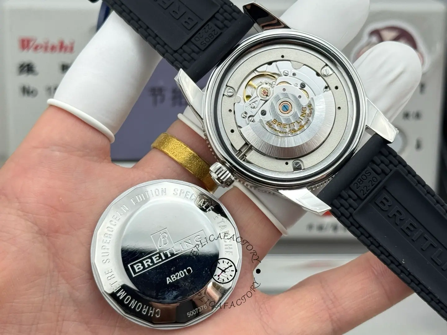 Breitling Superocean Heritage AB201012/BF73/278S/A20S.1 Automatic 42mm 1:1 Clone Rubber Strap