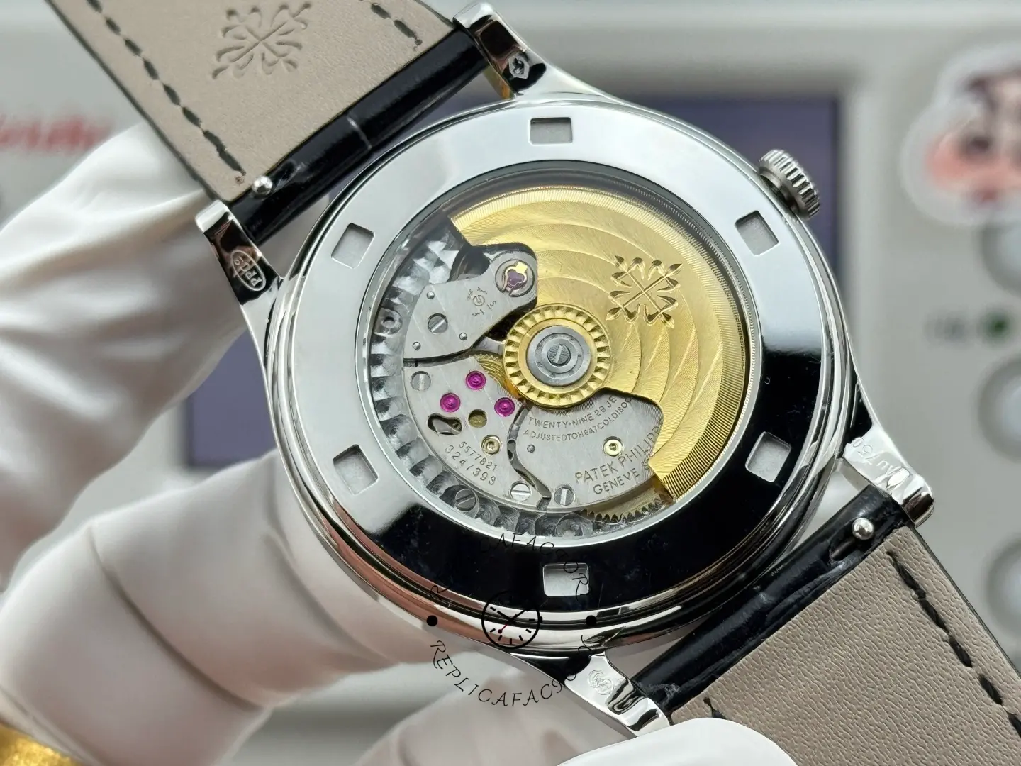 Patek Philippe Calatrava White Date Wheel Diamond-Set 5298P-010 Replica