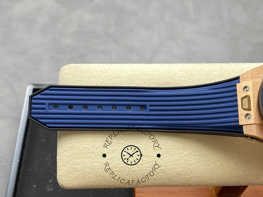 Replica Hublot Big Bang Unico King Gold Blue Ceramic 421.OL.5180.RX