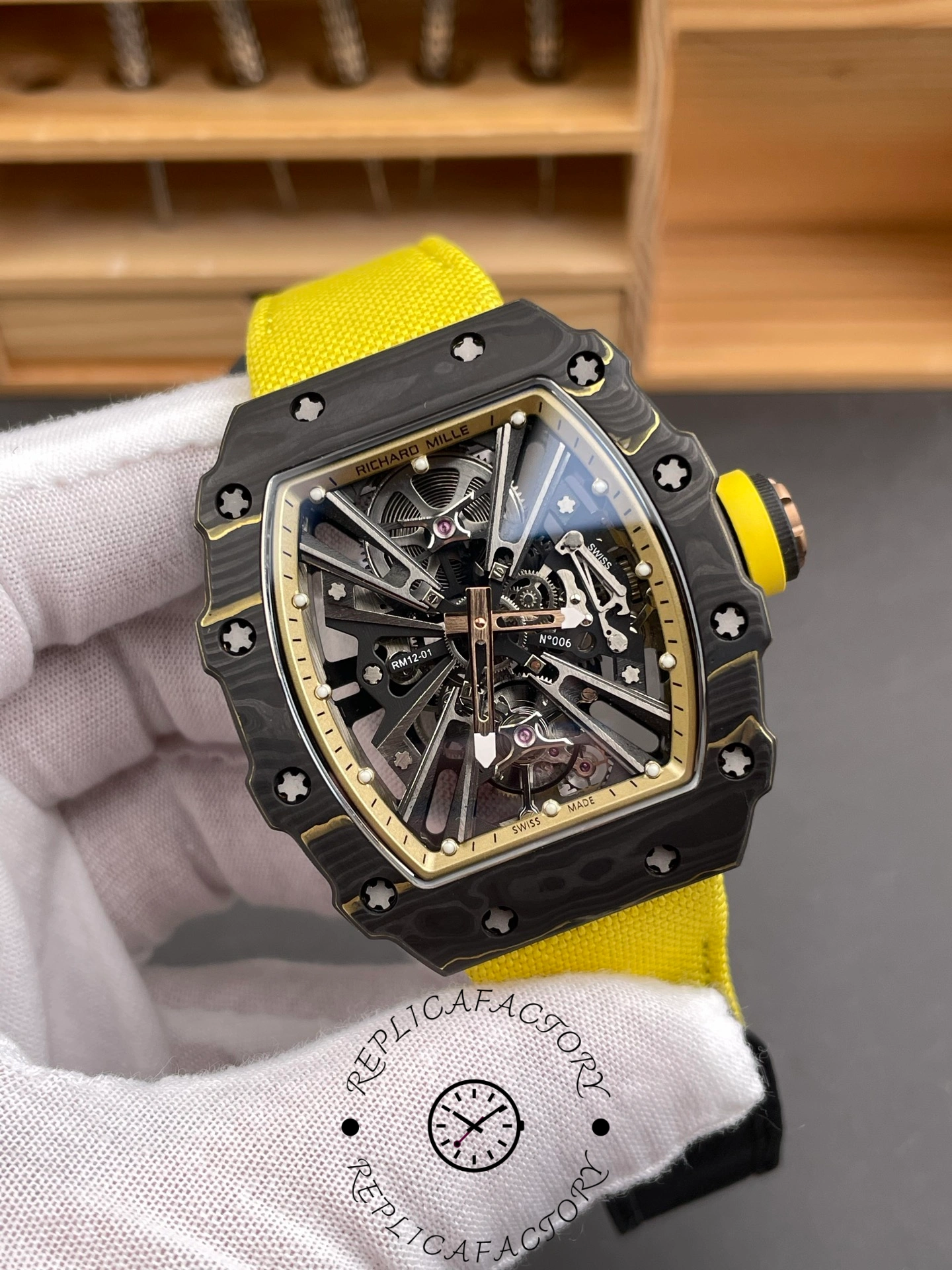 Richard Mille RM12-01 Gold Carbon Tourbillon