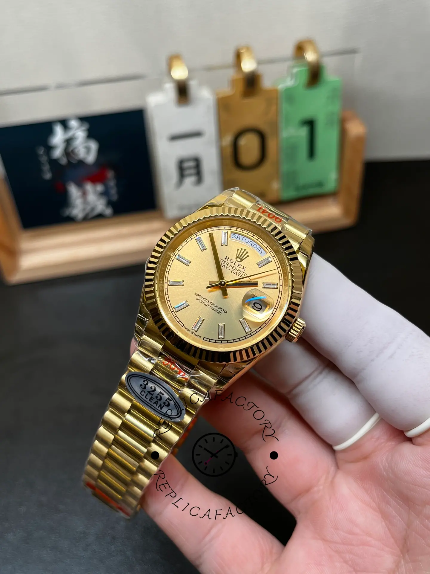 Rolex Day Date 36 Champagne Dial Yellow Gold Bracelet 128238 0132
