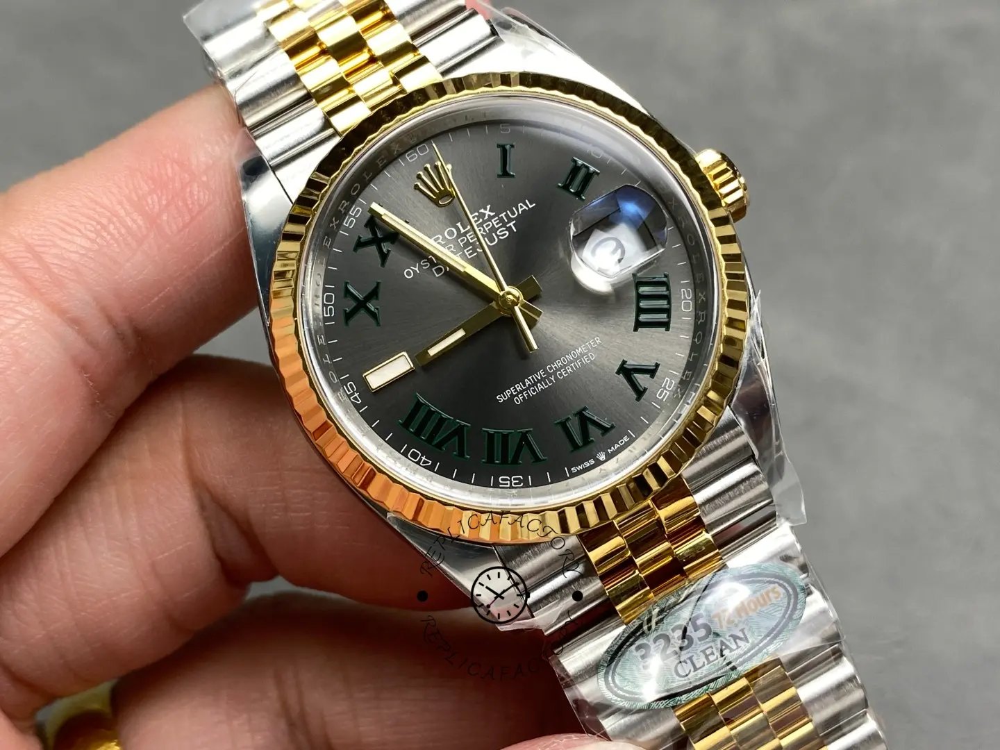 Rolex Datejust m126333 0020 Grey Dial Jubilee 41mm Two Tone Men's Watch