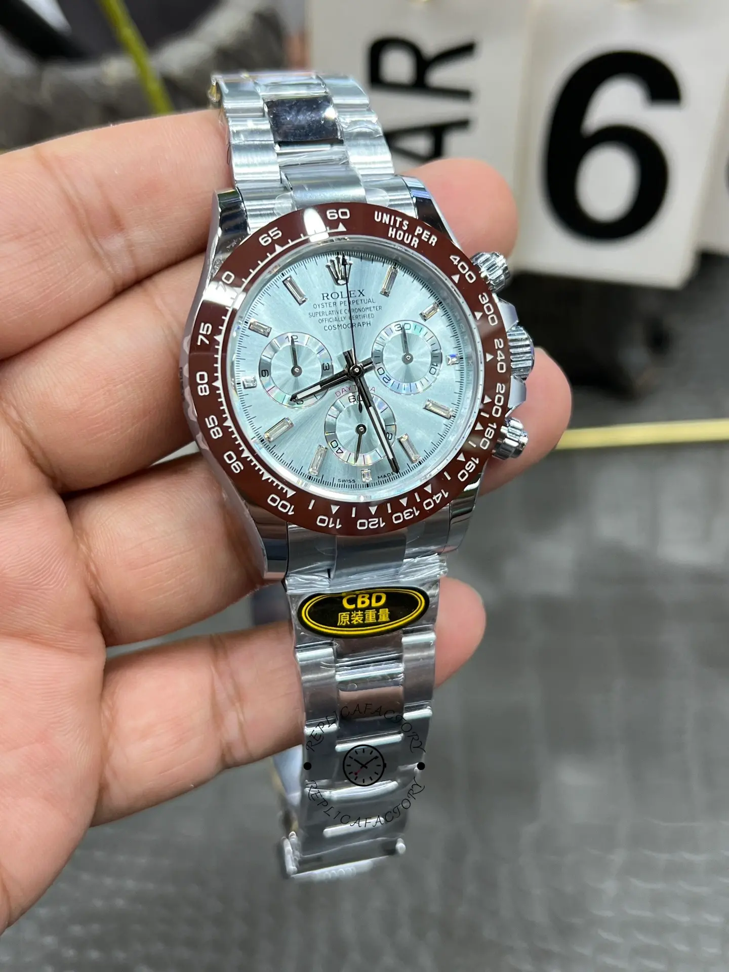 Rolex Cosmograph Daytona 116506 Ice Blue Dial Platinum 40MM Mens Replica Watch