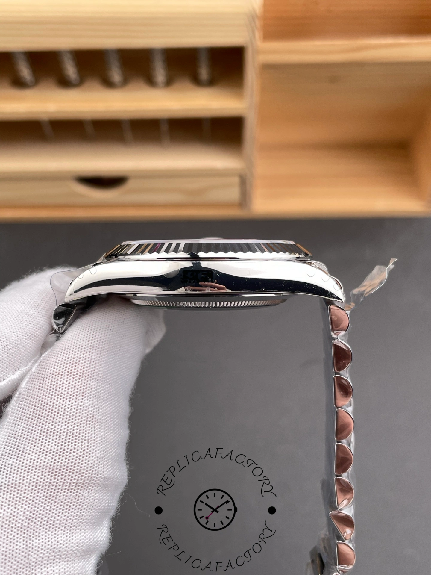 Rolex Day Date 40 White Gold Blue Ombre Dial M228236 0024