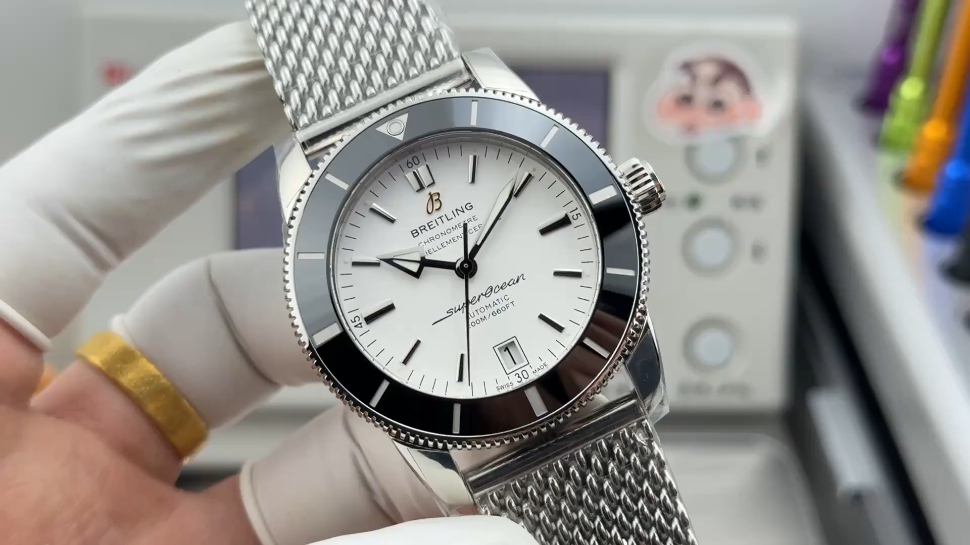 Breitling Superocean Heritage 46 Chronometer Silver Dial AB202012/G828/152A Replica - Video