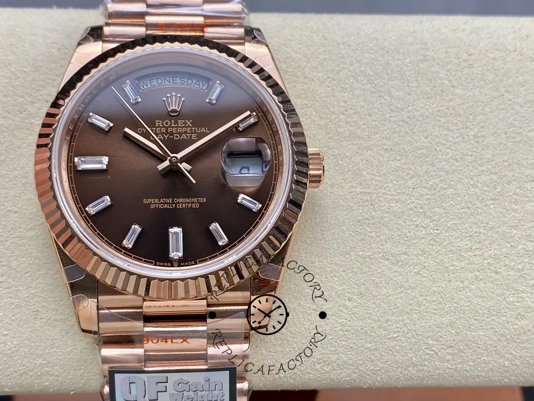 Rolex Day Date 40 18kt Everose Gold Rolex President Chocolate Dial m228235 0003