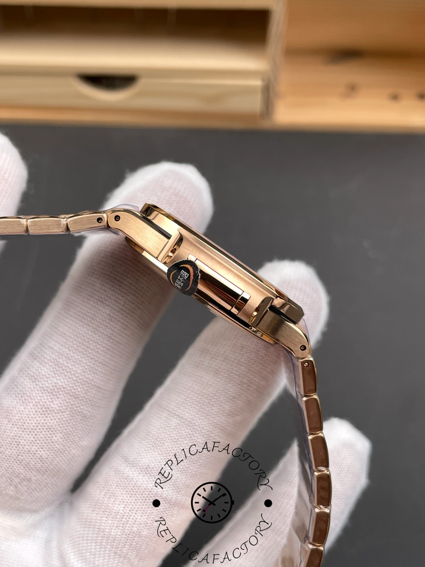 Patek Philippe Nautilus Ladies Rose Gold & Yellow Gold Silver Dial 7118 1R 001 35.2mm
