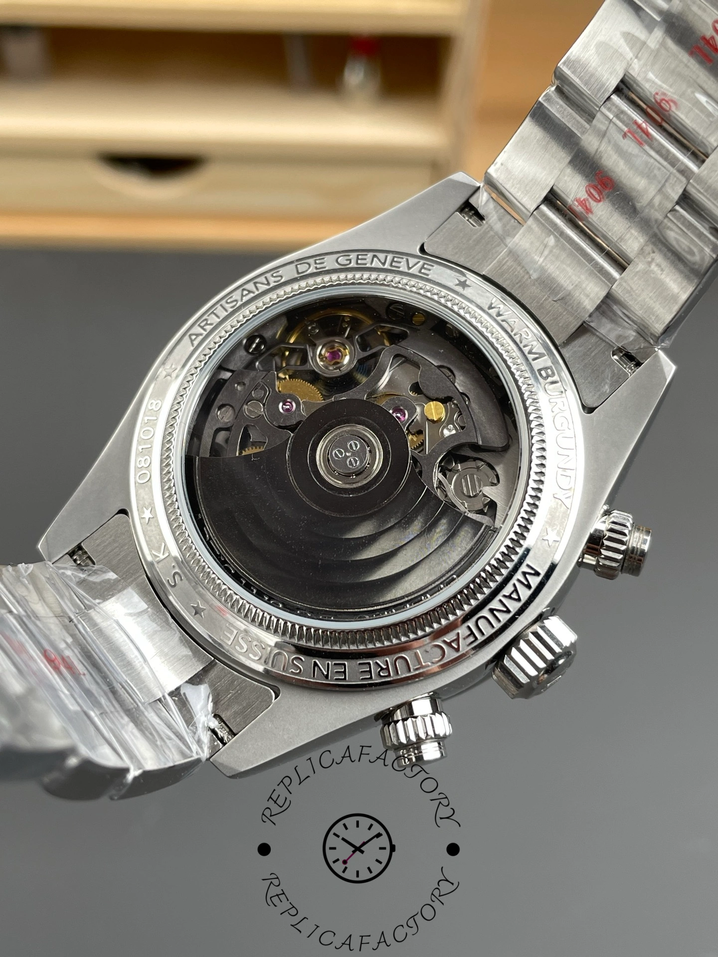 Rolex Daytona Artisans de Genève Customized 40mm Burgundy Purple dial Mens Watch