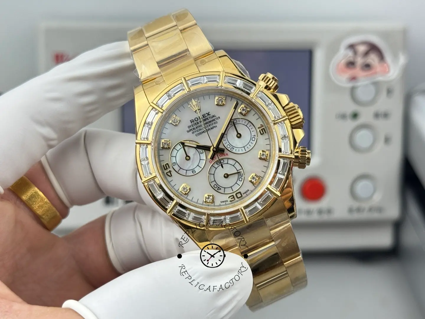 1:1 Clone Rolex Daytona MOP Dial 116568BR 40mm Men's Watch