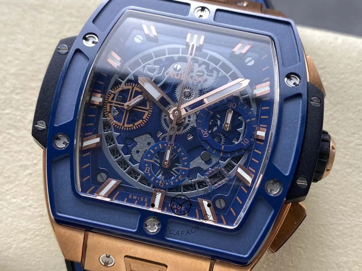 Hublot Spirit of Big Bang 642.OL.7180.RX King Gold Blue Two-Tone 1:1 Clone