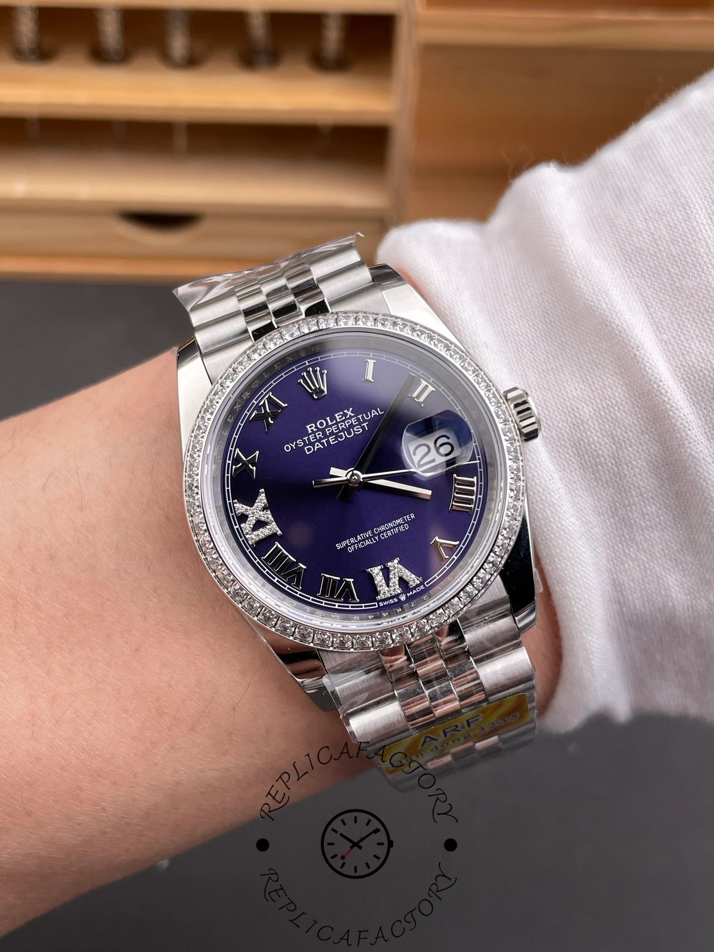 Rolex Datejust 36 White Gold & Diamonds m126284rbr 0055