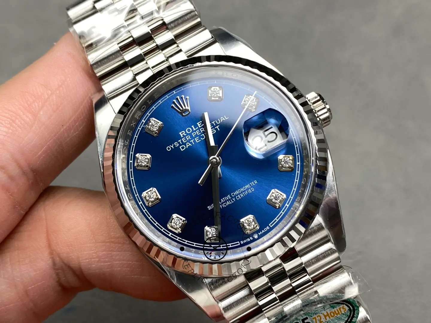 Rolex Datejust 126234 Blue Diamond Dial 36MM Unisex Replica Watch
