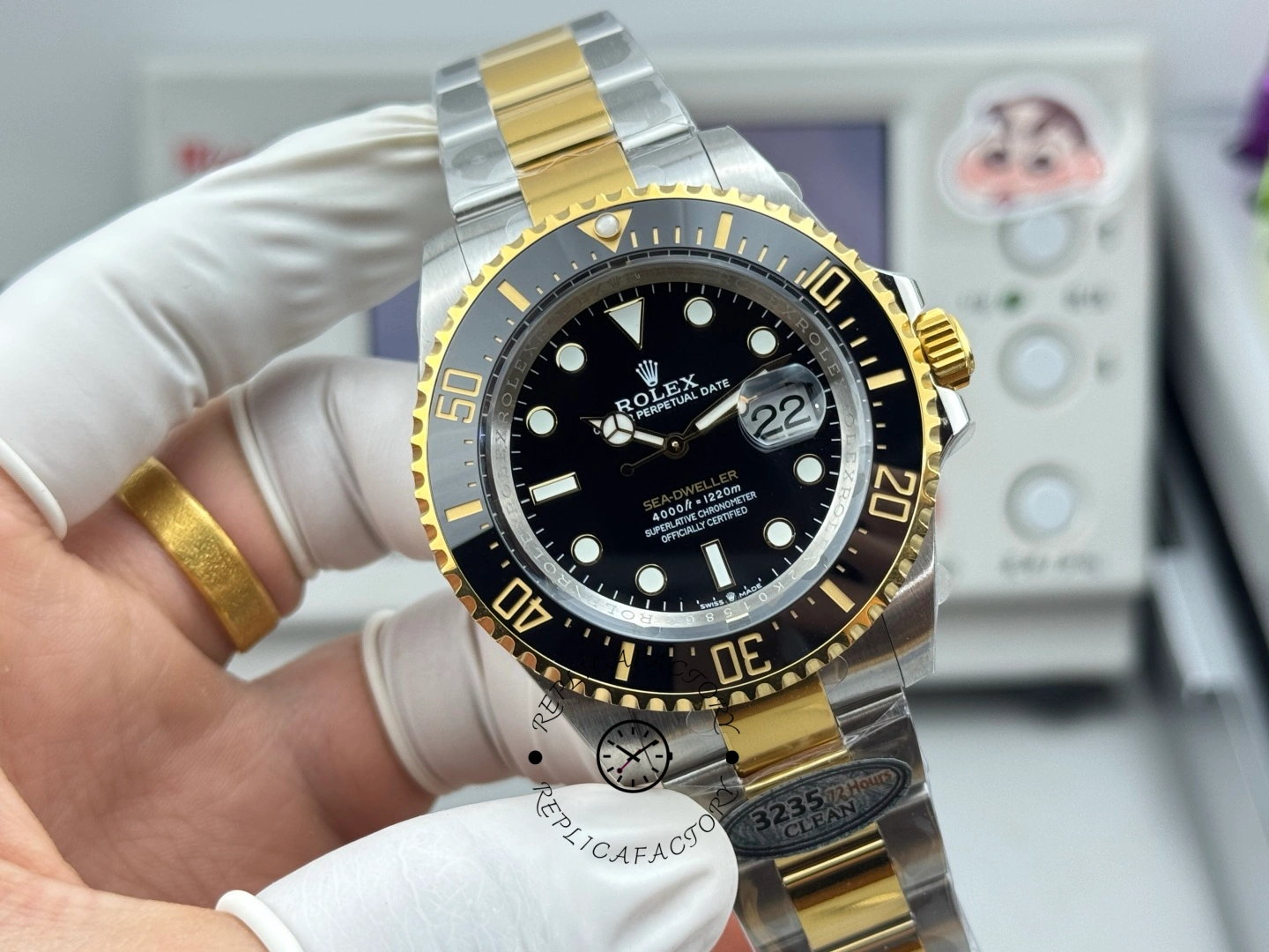 Rolex Sea Dweller Black Dial Oyster Bracelet 126603 0001 Men's Watch