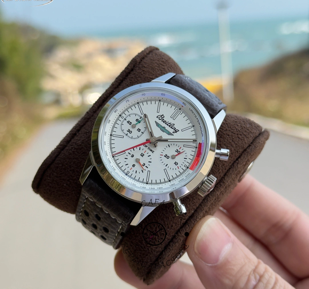 Breitling Top Time B01 AB01766A1A1X1 Ford Thunderbird 41 Brown Leather Strap Replica