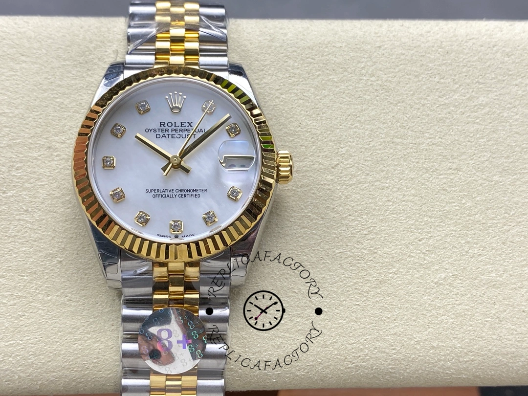 Rolex Datejust 31mm Stainless Steel and Yellow Gold 278273 0028 Mop Diamond Jubilee
