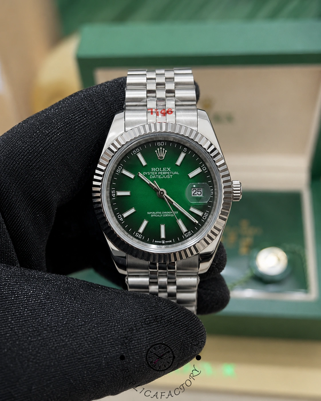 Rolex Datejust 126334 41mm Green Gradient Dial 1:1 Clone 2026