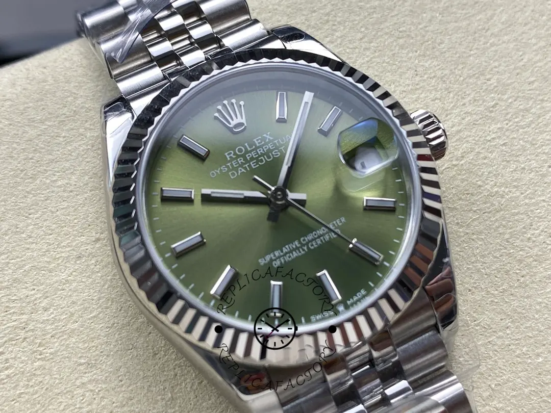 Rolex Datejust 31mm Stainless Steel 278274 0018 Mint Green Index Jubilee