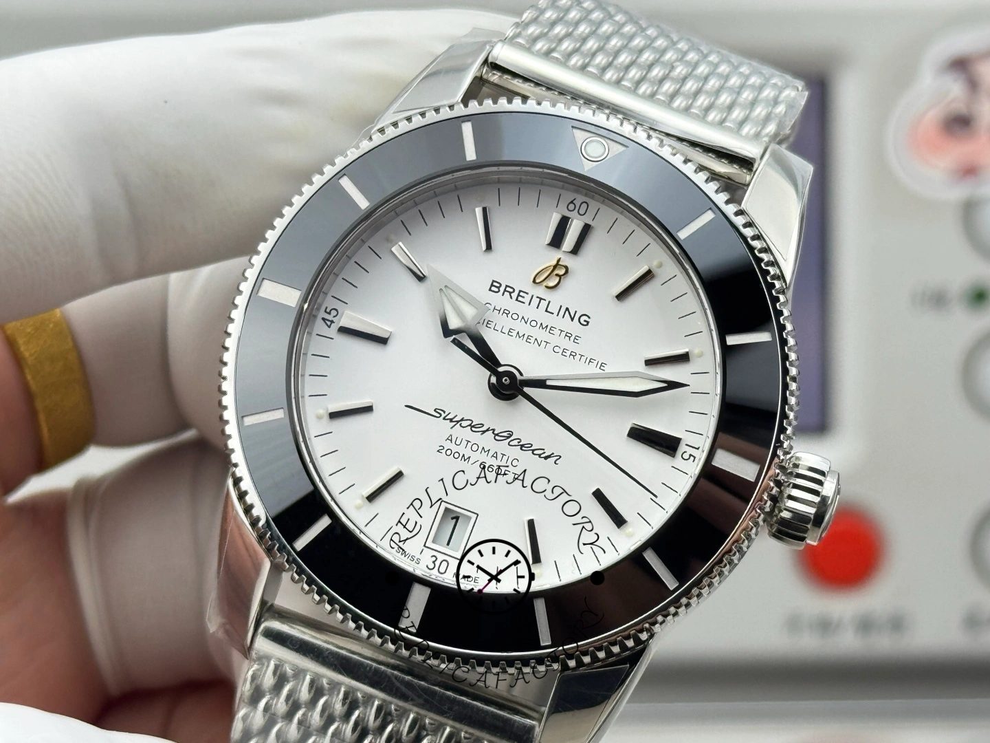 Breitling Superocean Heritage 46 Chronometer Silver Dial AB202012/G828/152A Replica