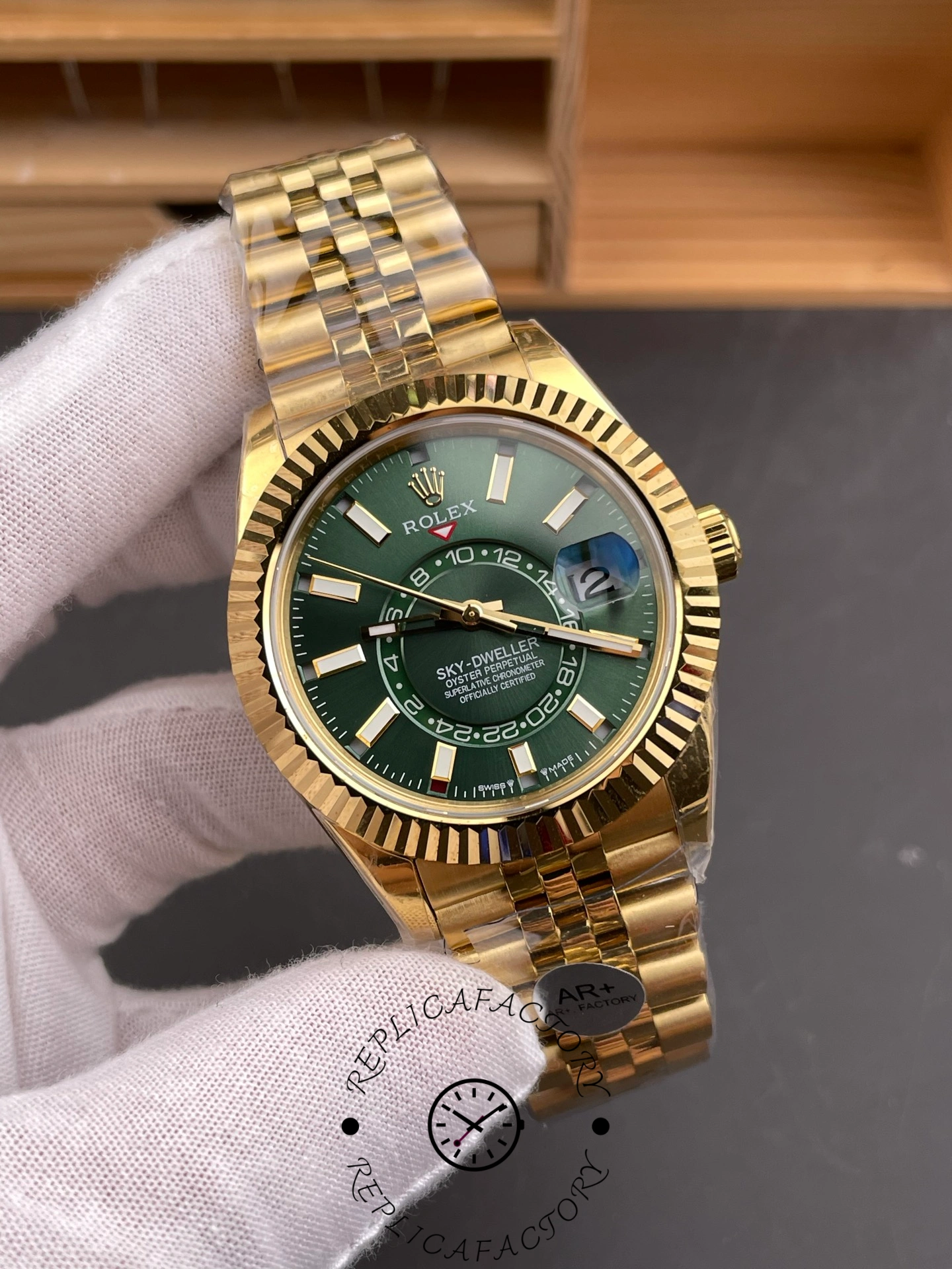 2025 Rolex Sky-Dweller m336938-0008 1:1 Clone Green Dial