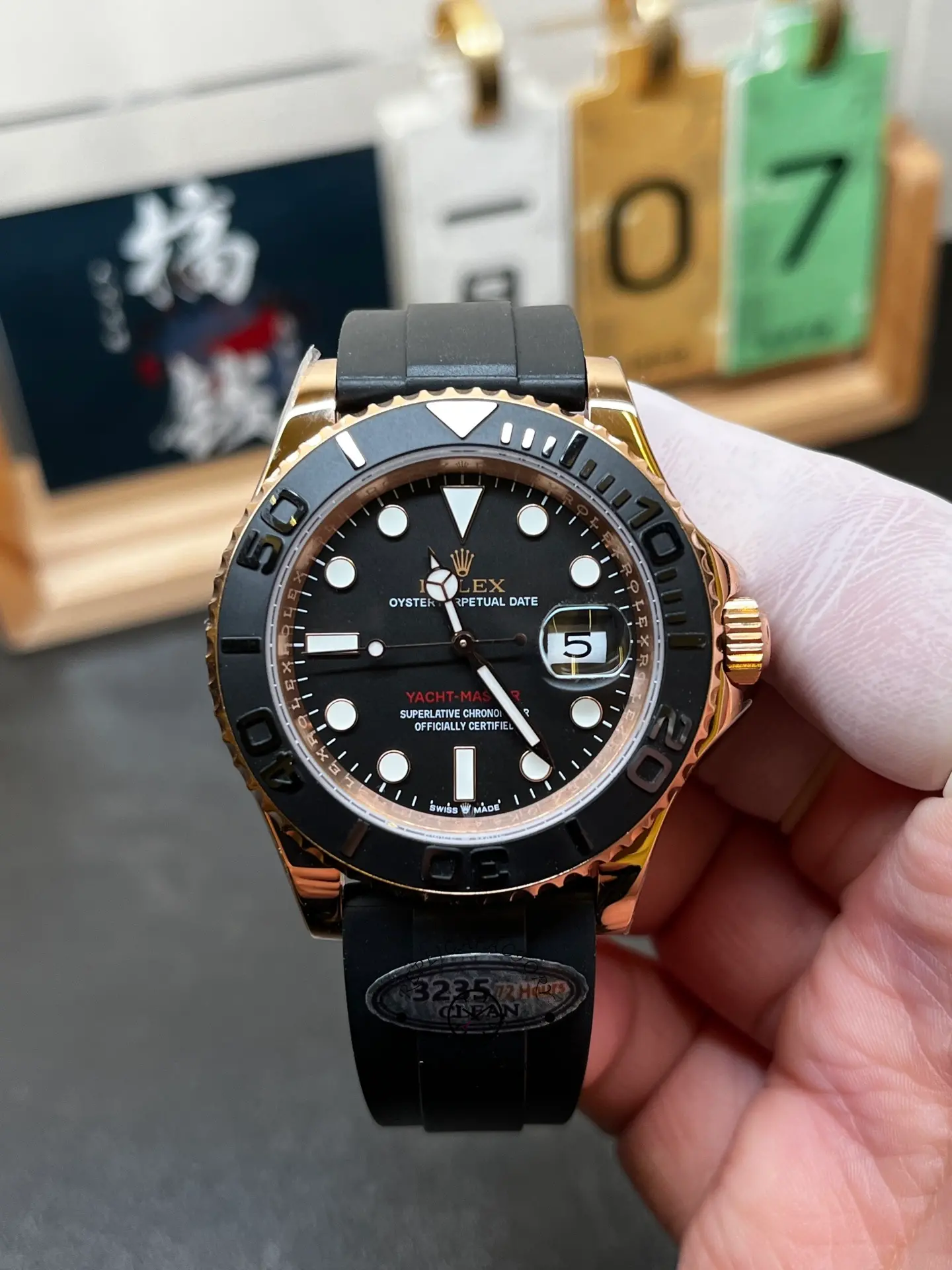 Rolex Yacht-Master 126655 40mm Automatic Black Dial 18kt Everose Gold Watch