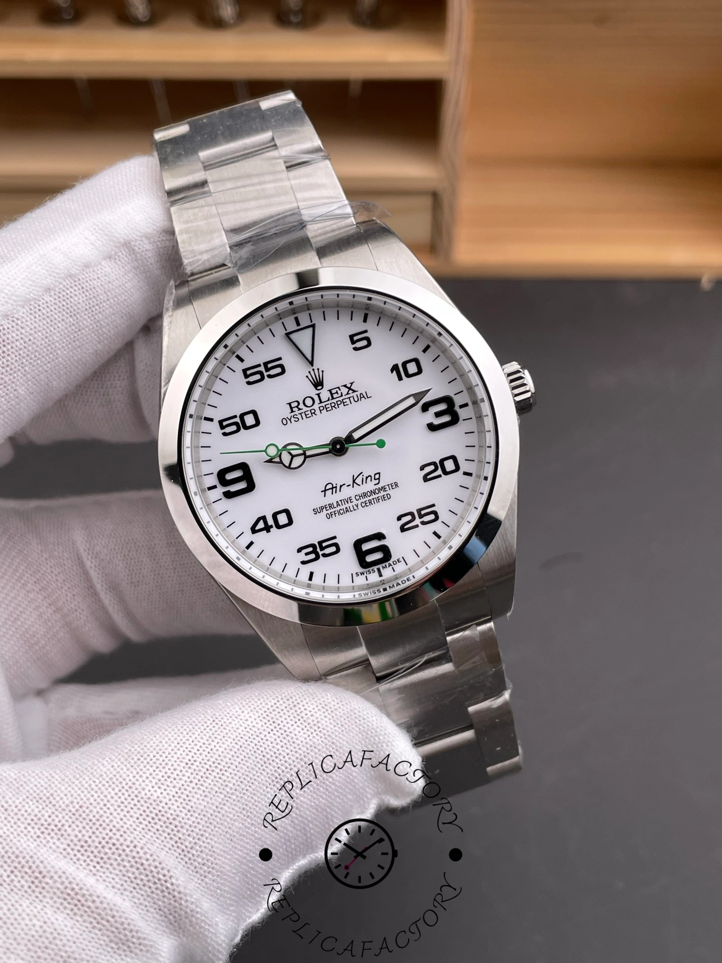 Rolex Air-King 126900 1:1 Clone White Dial Oyster Bracelet
