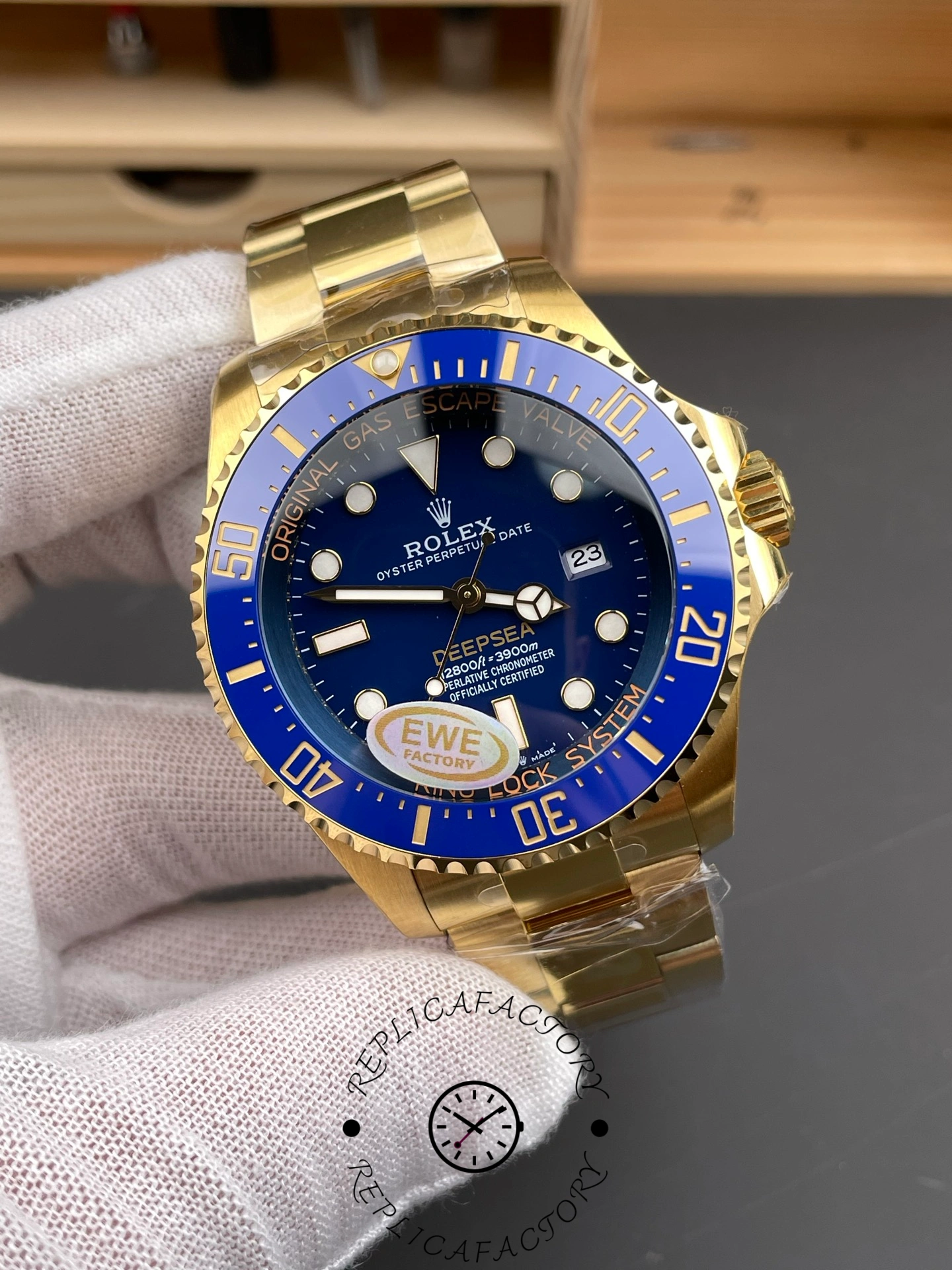 Rolex New 2024 Release Deepsea Gold Blue Dial 136668LB