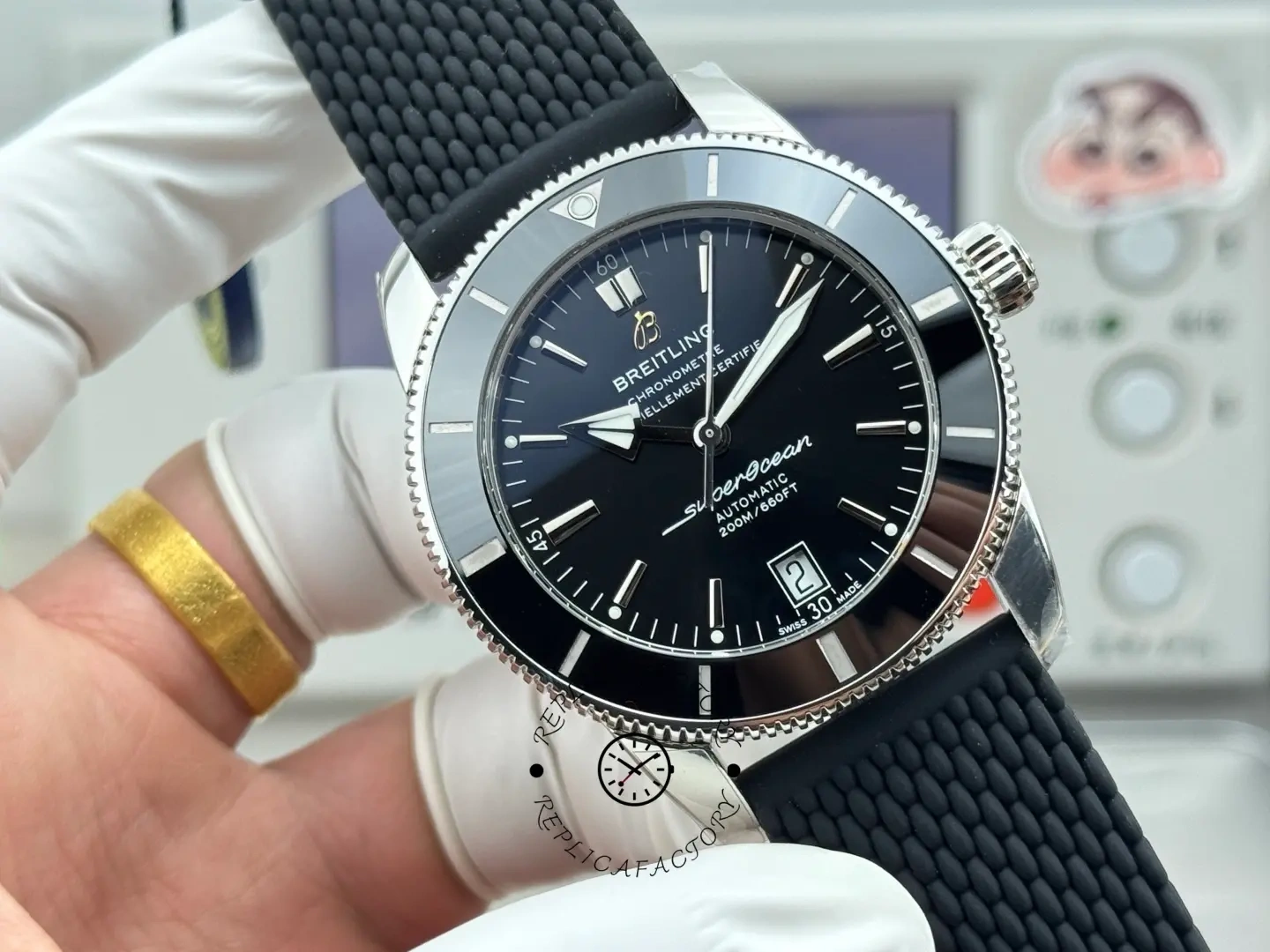 Breitling Superocean Heritage AB201012/BF73/278S/A20S.1 Automatic 42mm 1:1 Clone Rubber Strap