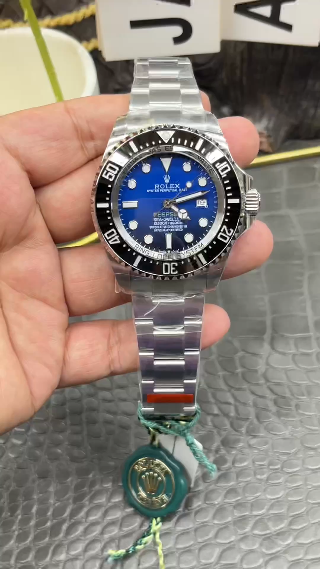 Rolex Sea-Dweller Deepsea 136660 0005 Stainless Steel Black Blue Dial 44MM Mens Replica Watch