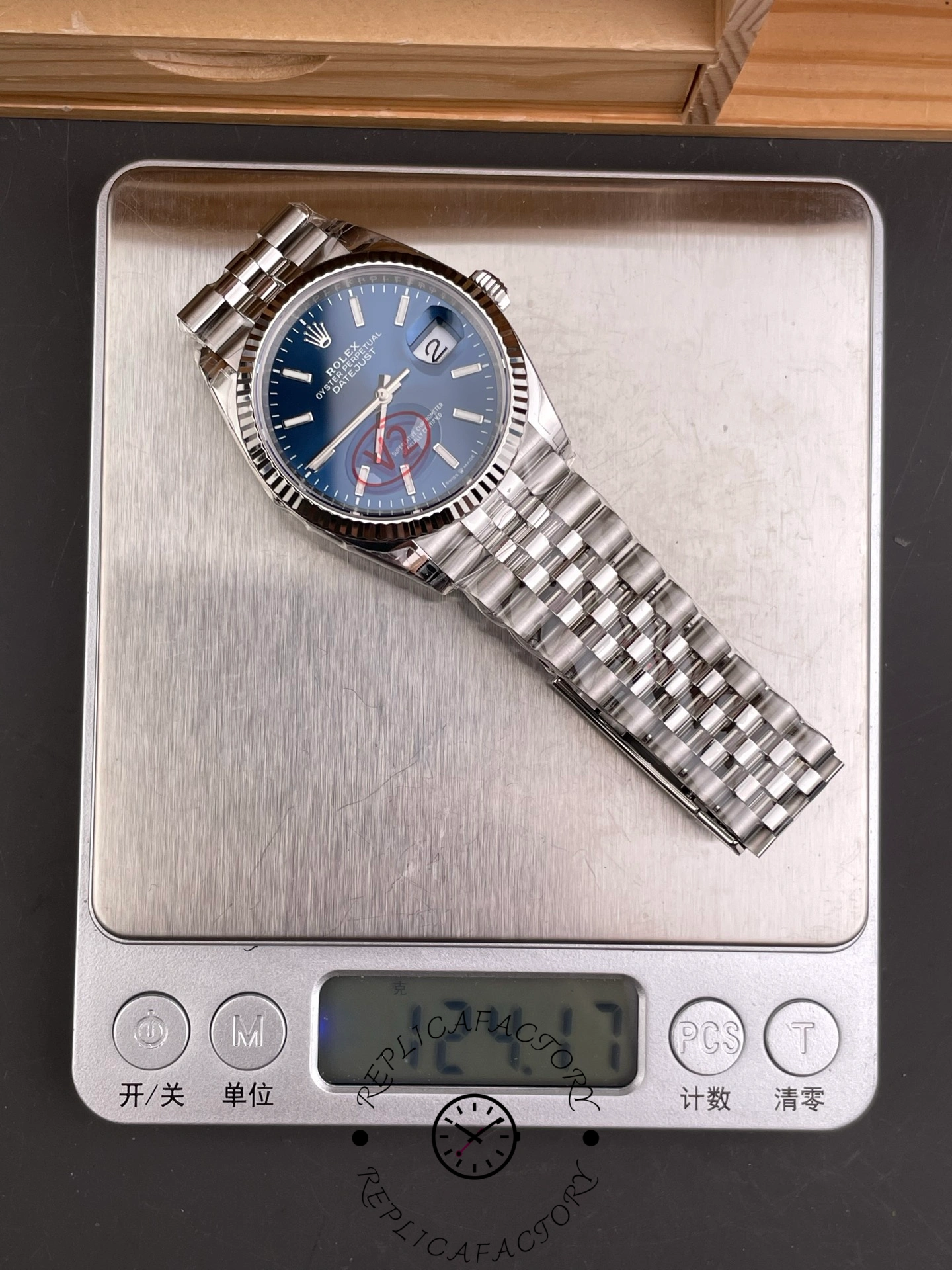 Rolex Datejust 126234 Blue Index Dial Fluted Bezel 36MM Unisex Replica Watch