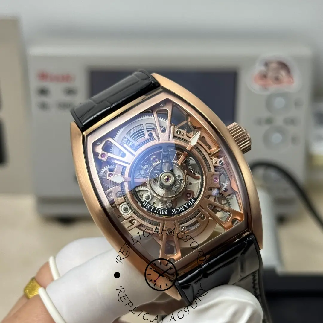 Franck Muller V45 CX Tourbillon 1:1 Clone Skeleton Watch - WatchesReplica.is