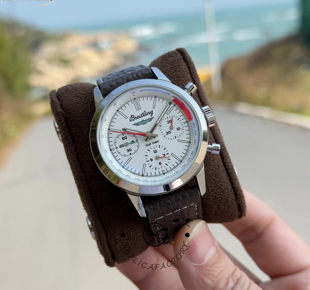 Breitling Top Time B01 AB01766A1A1X1 Ford Thunderbird 41 Brown Leather Strap Replica