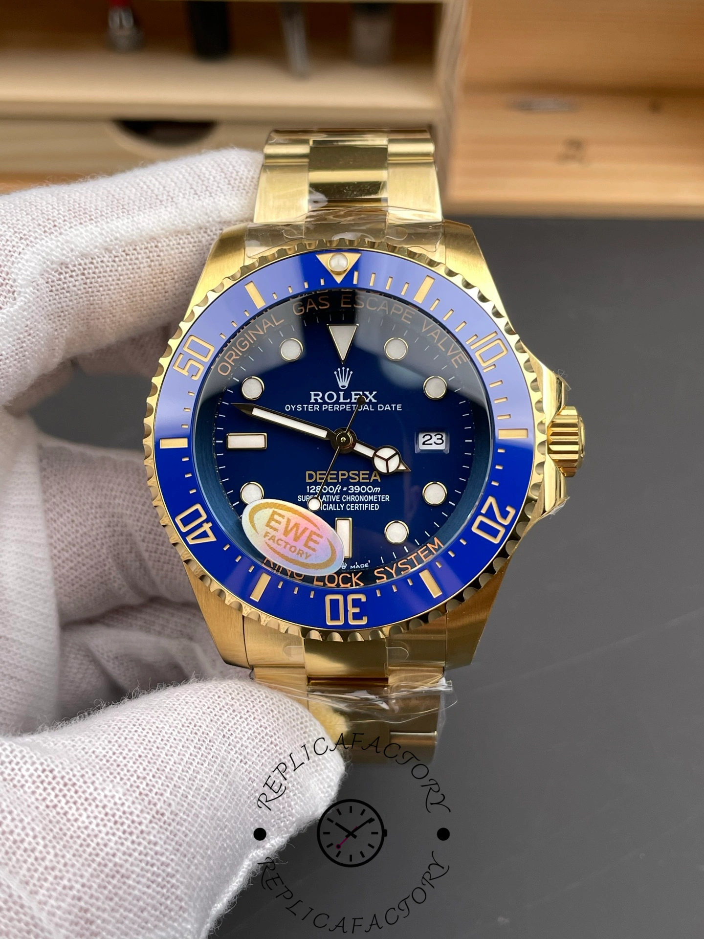 Rolex New 2024 Release Deepsea Gold Blue Dial 136668LB