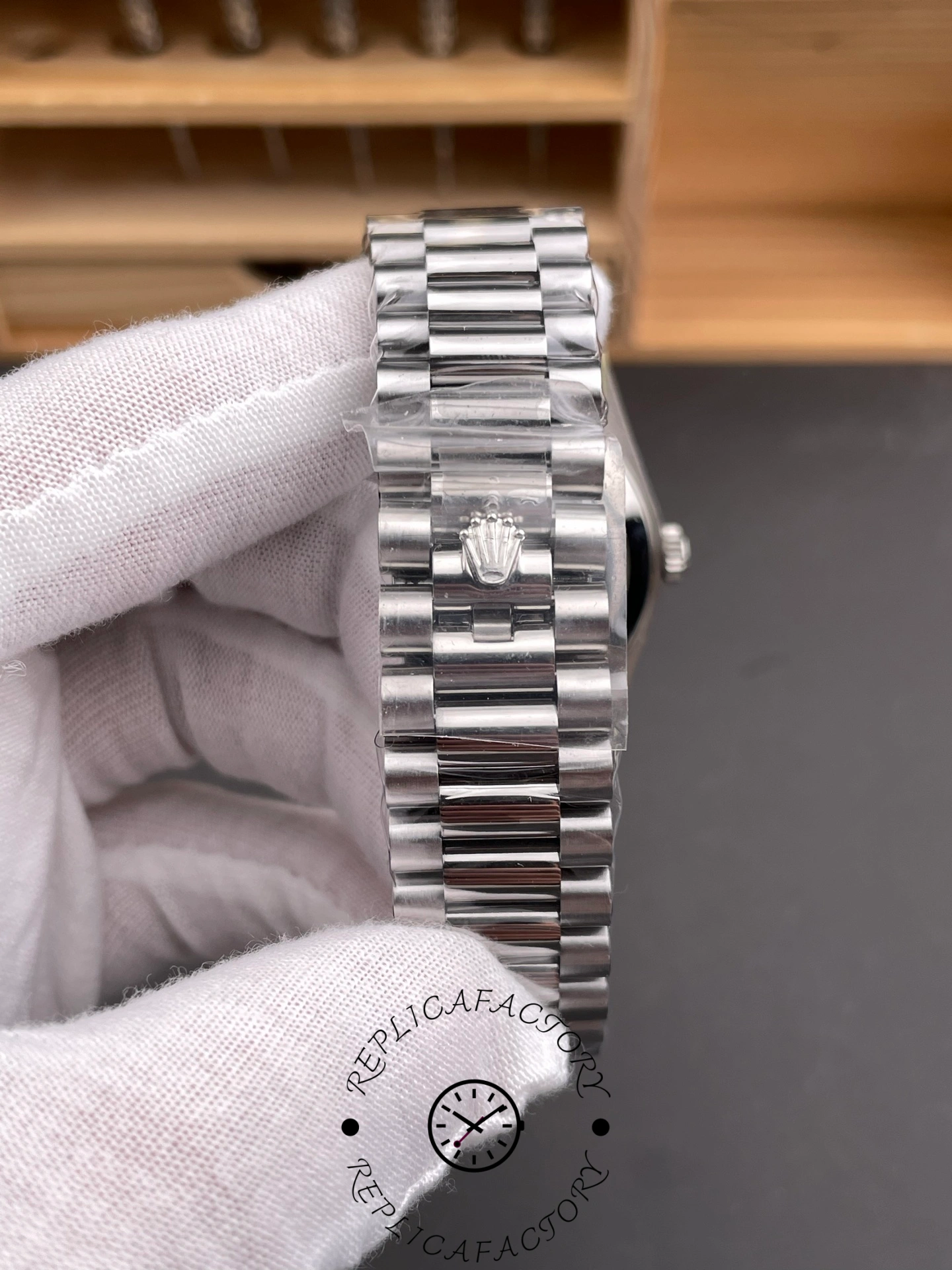 Rolex Day Date 40 White Gold Blue Ombre Dial M228236 0024