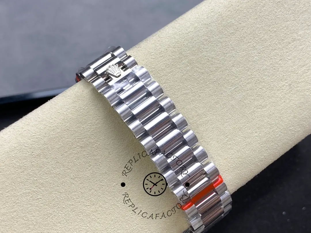 Rolex Day Date 36 MOP Dial Diamond Bezel Platinum m128396tbr 0022