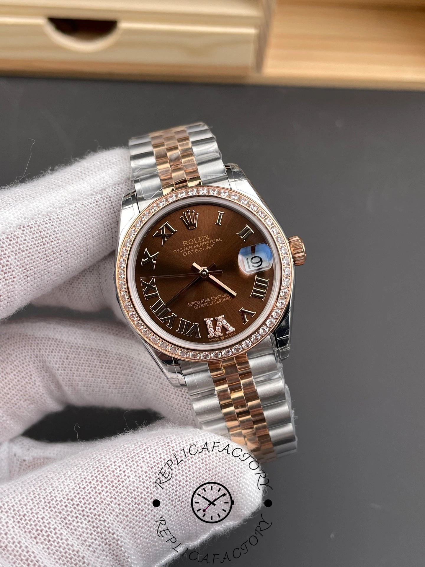 Rolex Datejust 278381RBR 0006 Chocolate Dial 31mm Women's Watch
