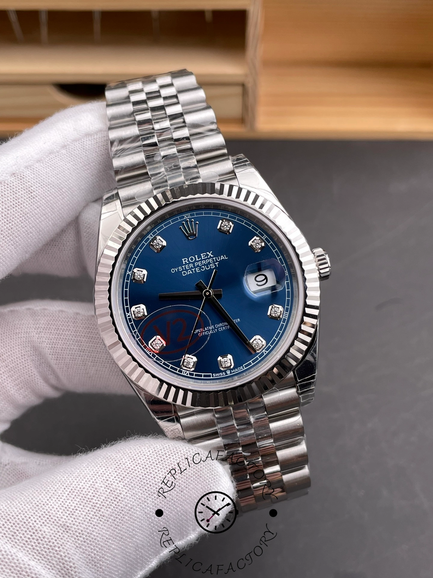 Rolex Datejust 41 White Gold Blue Dial 126334 0016