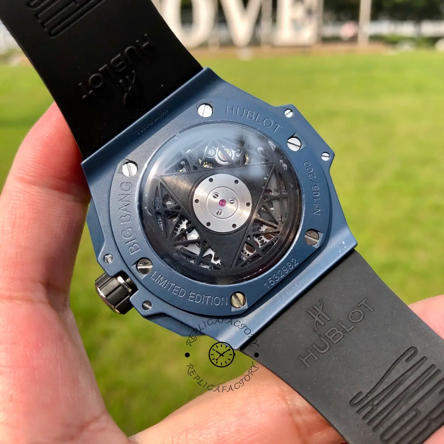 Hublot Big Bang Replica UNICO Sang Bleu 45 Blue Ceramic 418.EX.5107.RX.MXM21