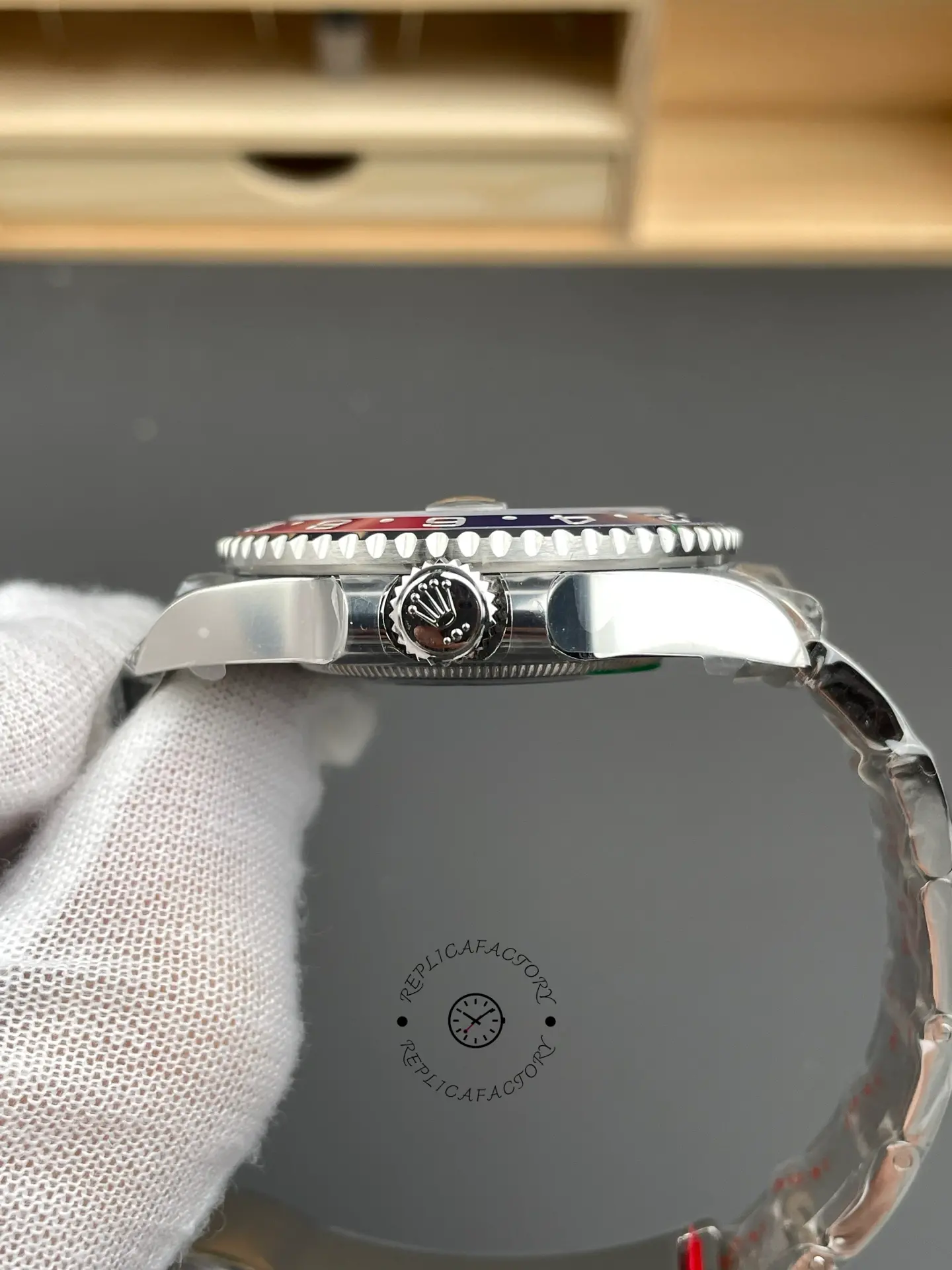 Rolex GMT-Master II 126719BLRO White Gold Blue Dial 40mm Mens Replica Watch