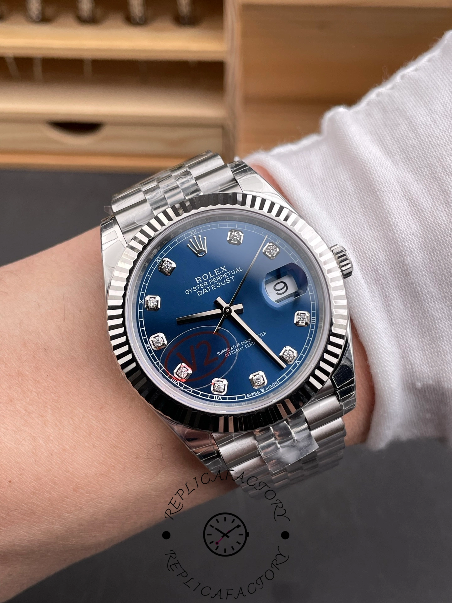 Rolex Datejust 41 White Gold Blue Dial 126334 0016
