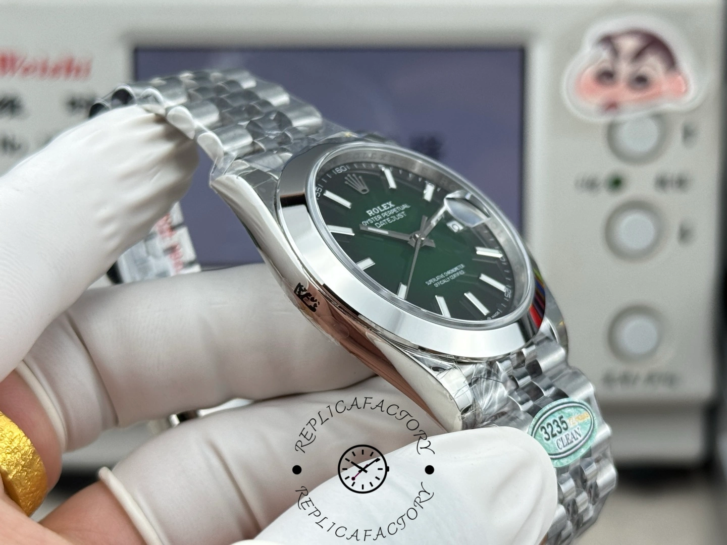 1:1 Rolex Datejust 126300-0026 41 Green Ombre Jubilee Replica