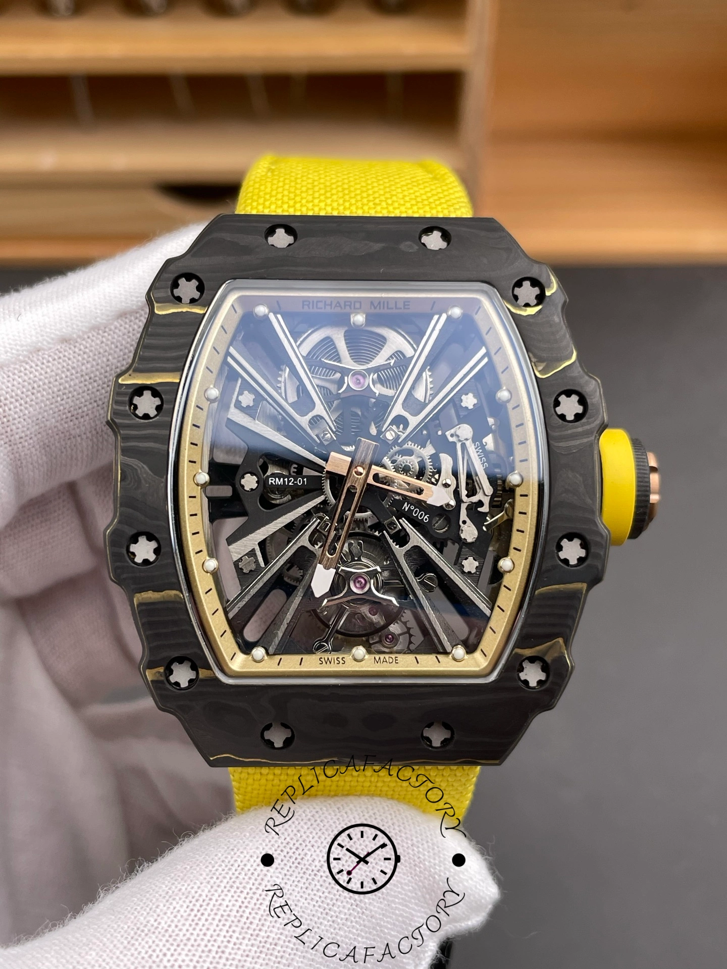 Richard Mille RM12-01 Gold Carbon Tourbillon