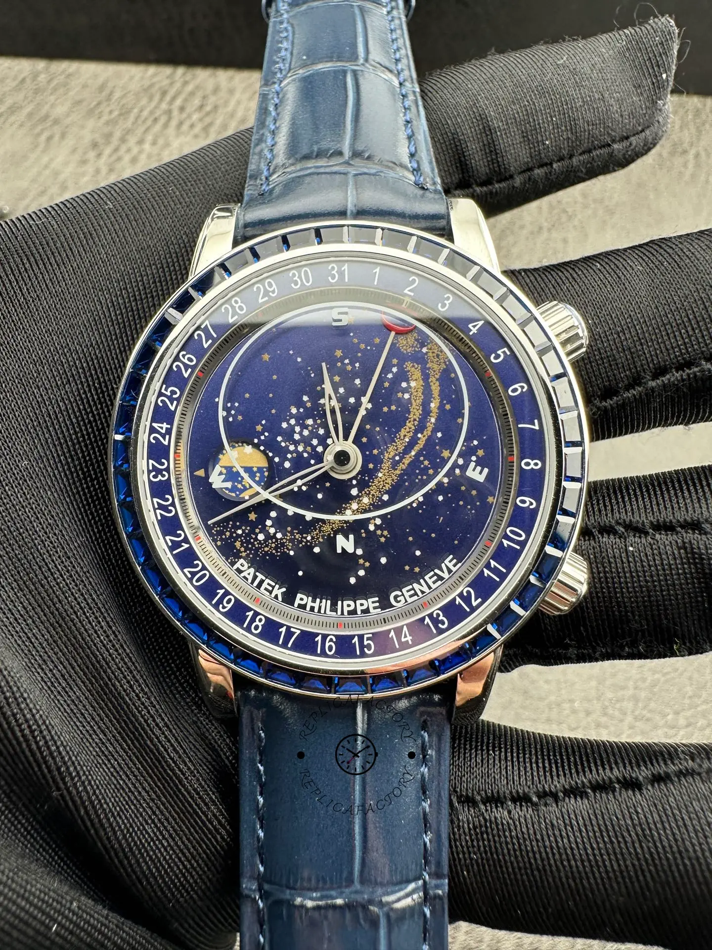 Patek Philippe Grand Complications 6104/11P-010 1:1 Clone 44mm Celestial Watch