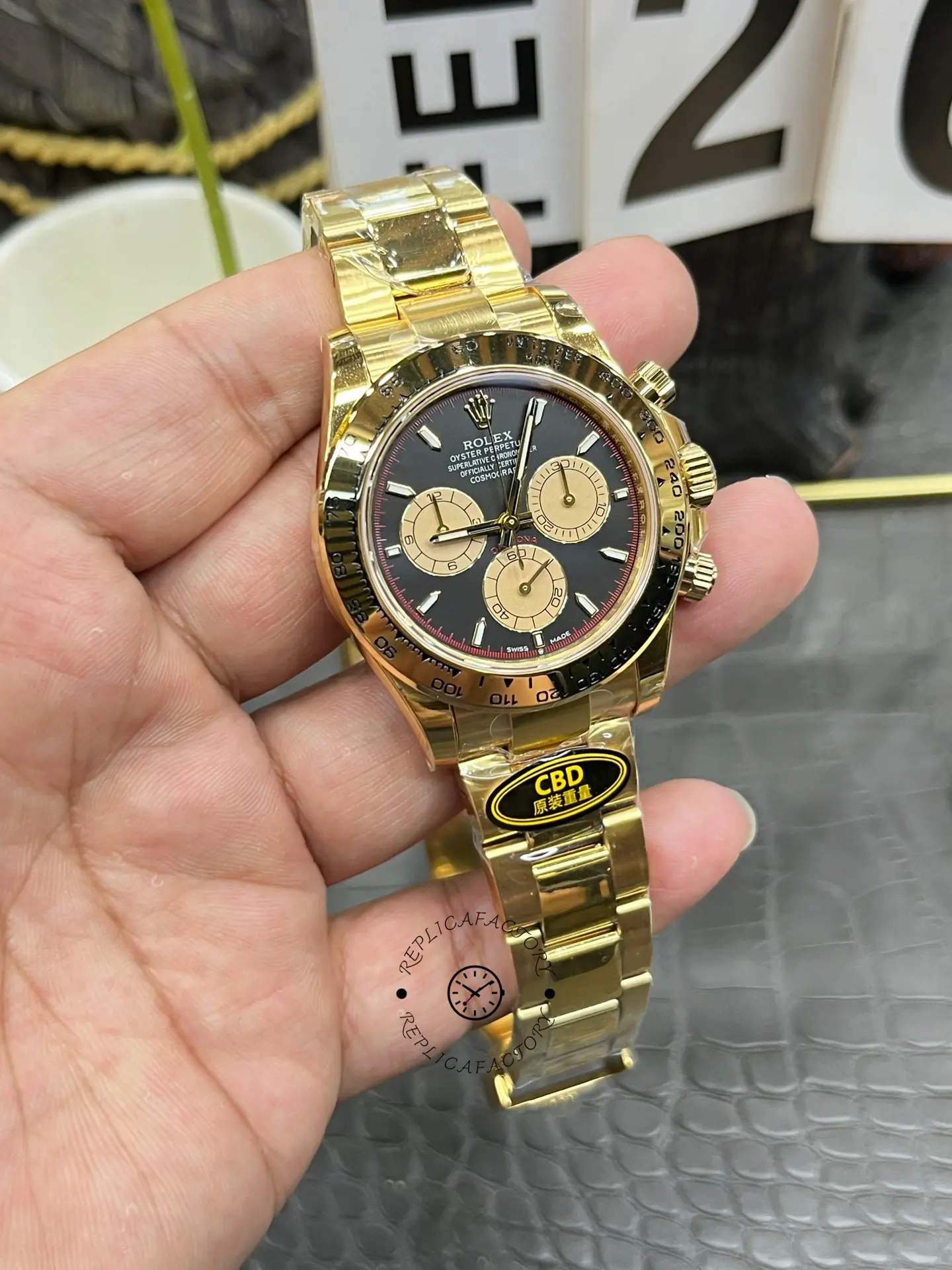 Rolex Daytona 126508 0002 Two Tone Black Dial Replica Watch