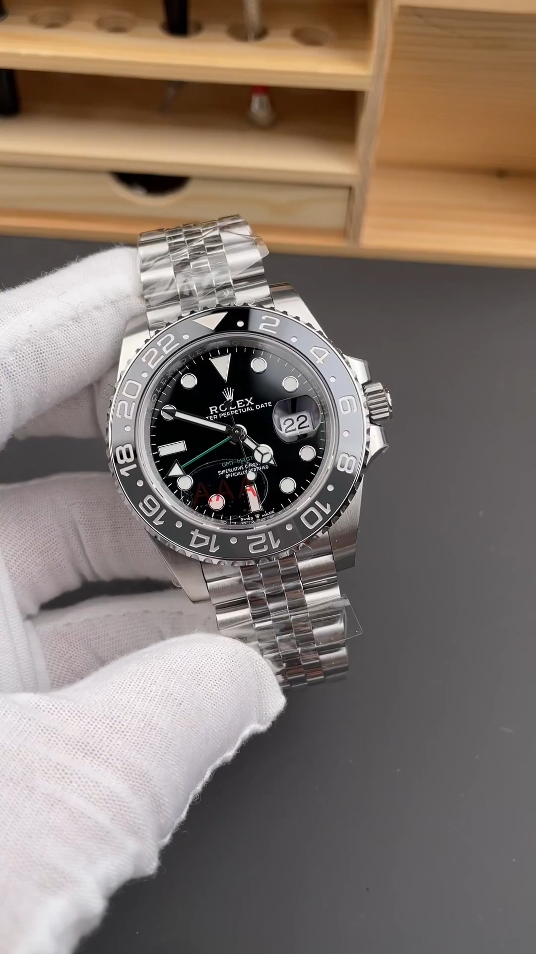 Rolex Gmt Master II Automatic Black Dial M126710GRNR 0003 40mm