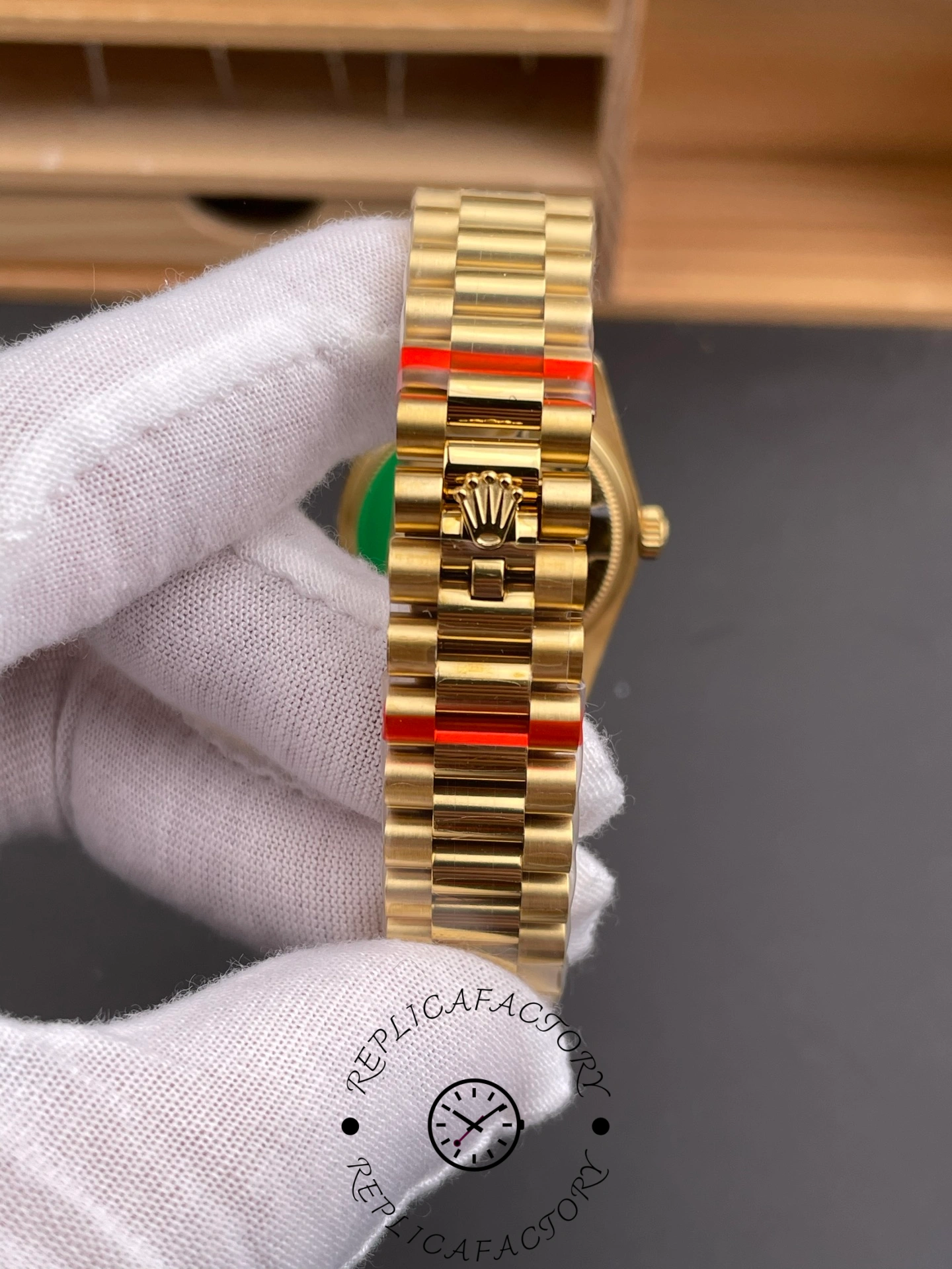 Rolex Datejust 31 Yellow Gold Green Dial m278278 0030 Women's Watch