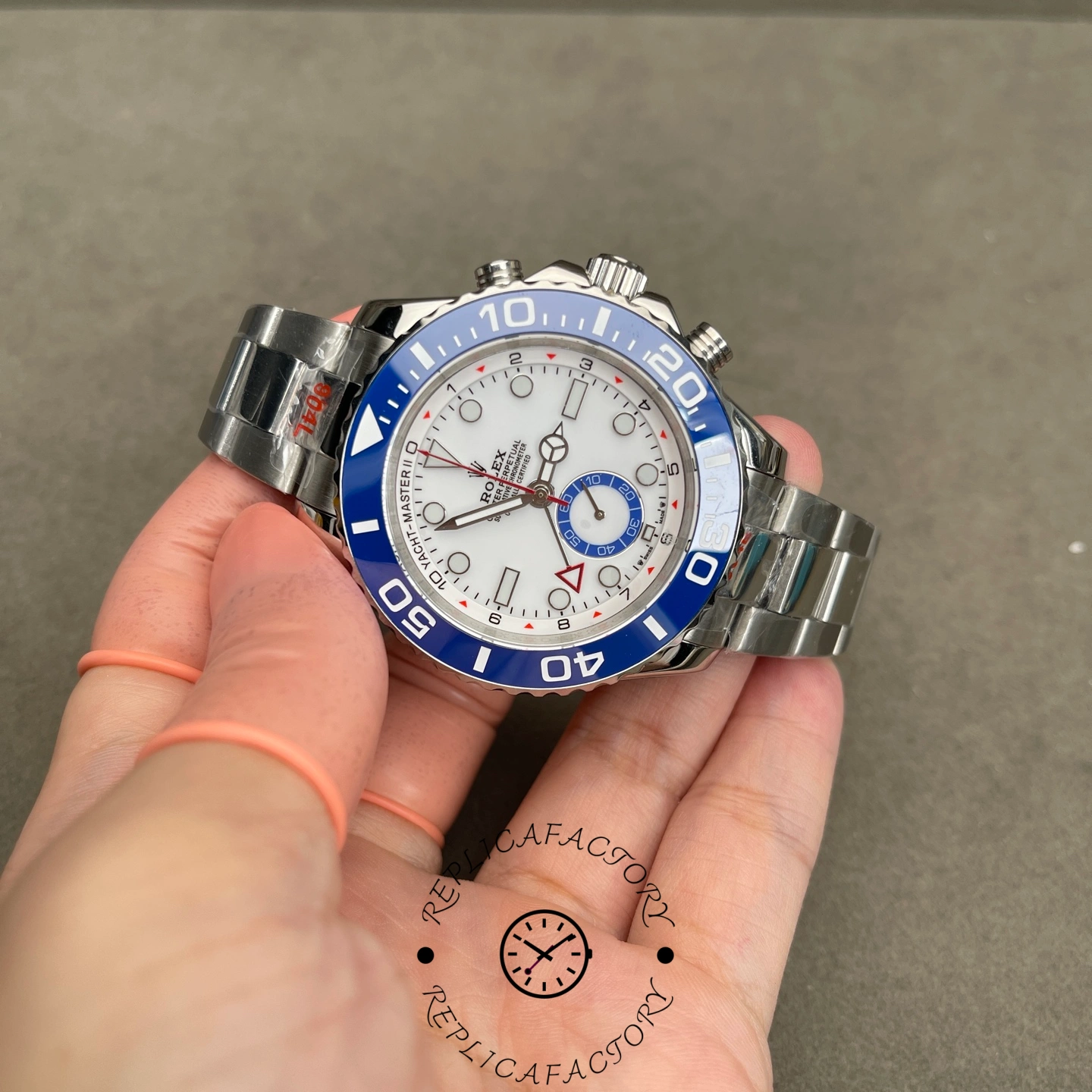 Replica Rolex Yacht-Master II 44mm 126680 0001 White Dial