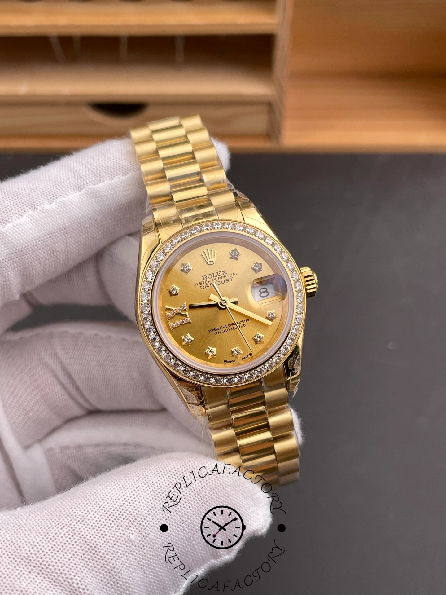 Rolex Lady Datejust Champagne Dial m279138rbr-0006 28mm