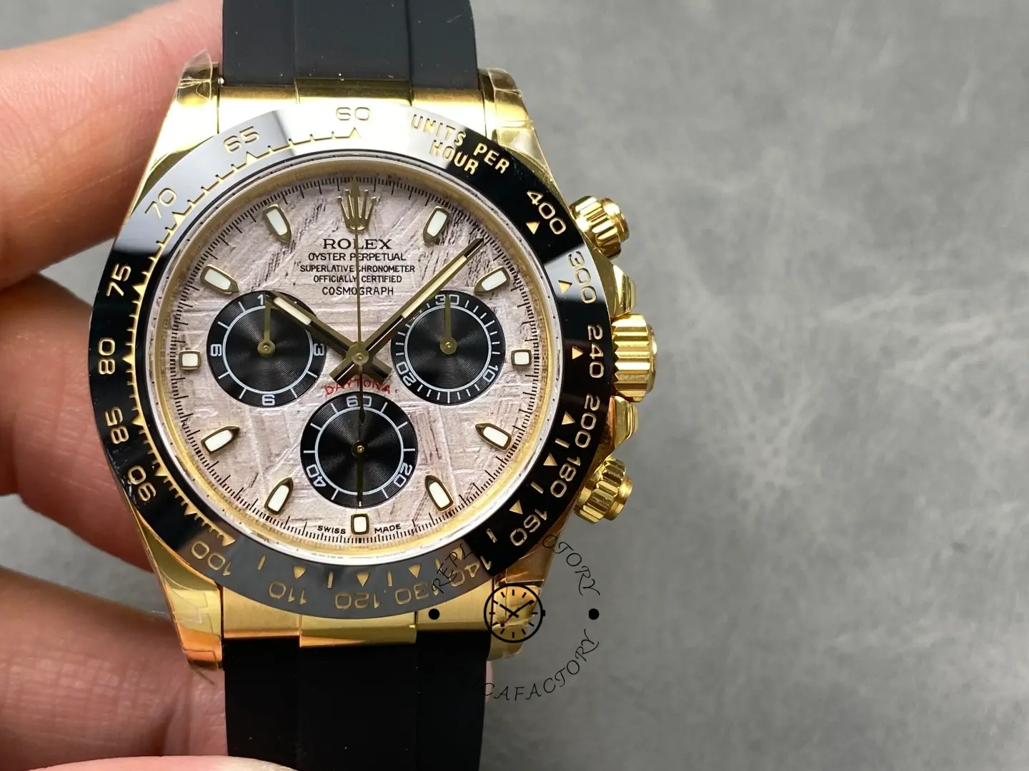 Rolex Cosmograph Daytona 116518LN Meteorite and Black Index Dial 40mm Mens Replica Watch
