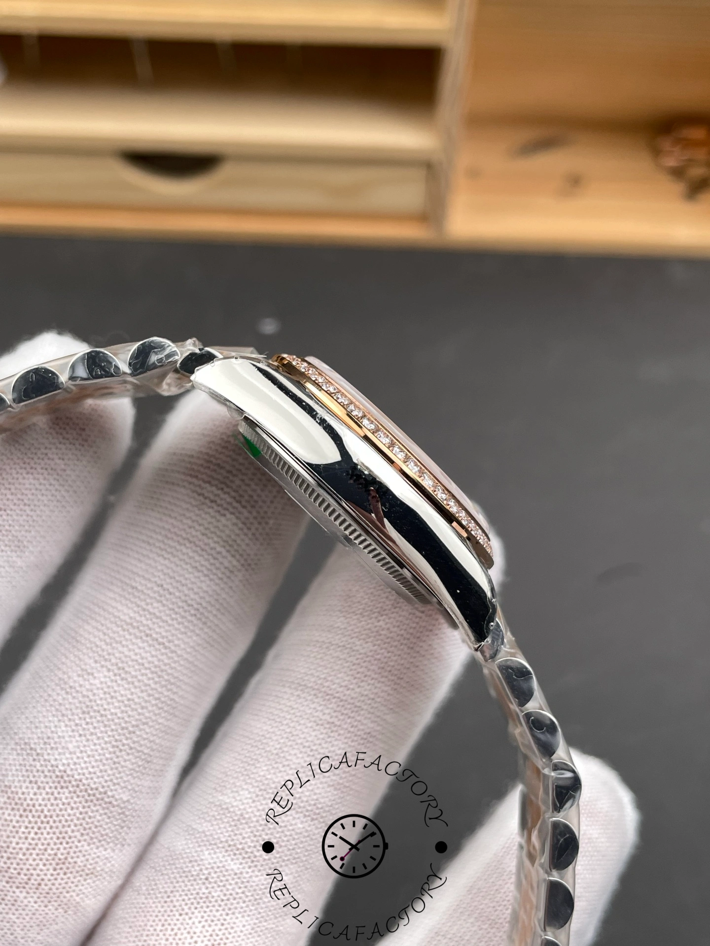 Rolex Datejust 31mm Stainless Steel and Rose Gold 278381RBR Mop Diamond Jubilee